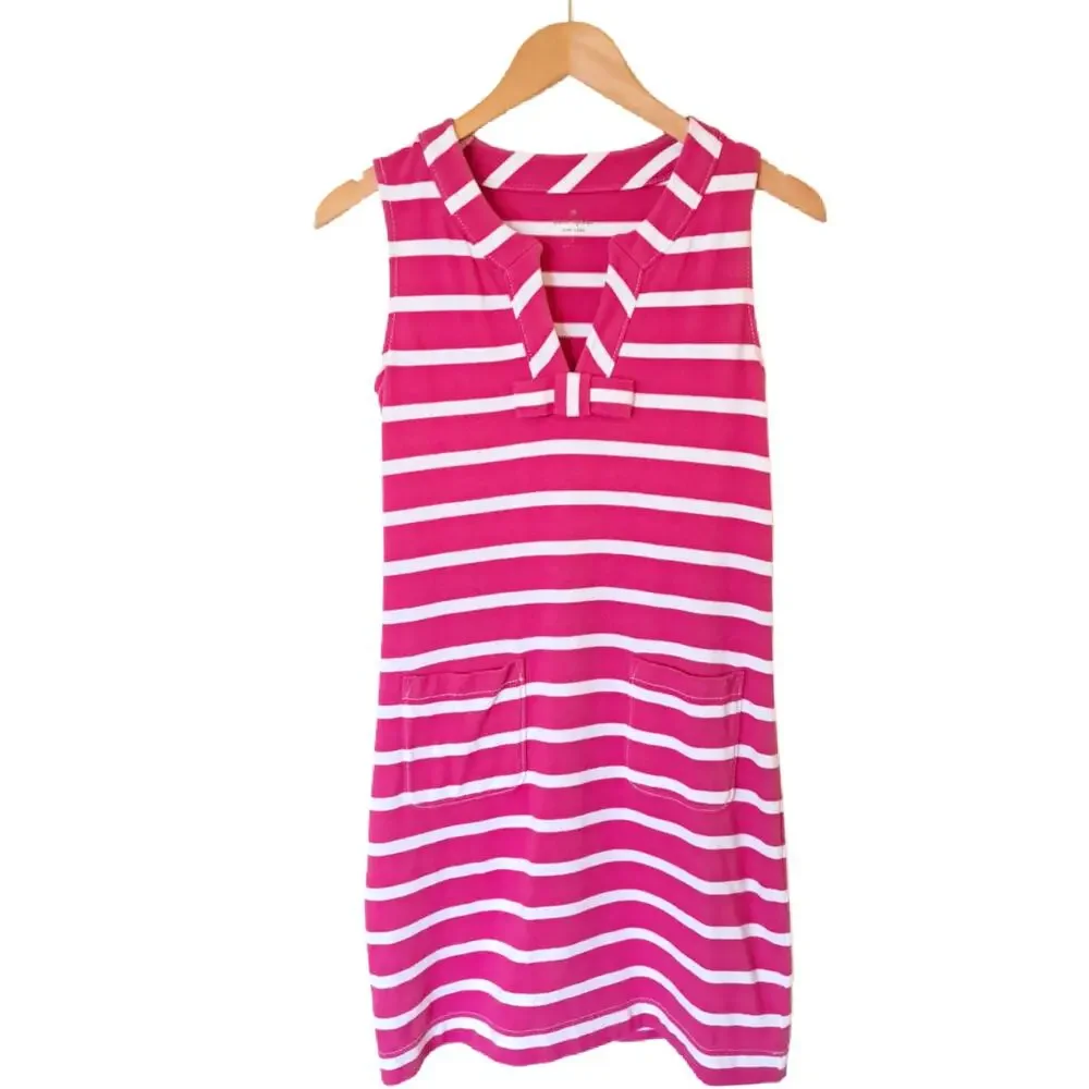 Kate Spade Tropez Striped Sleeveless Mini Dress Rio Pink & White Small - Picture 7 of 10